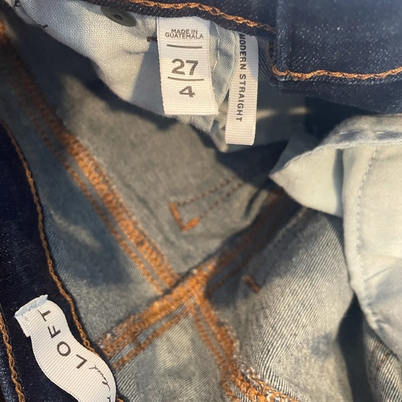 Loft Modern Straight Cuffed Jeans - Picture 16 of 16